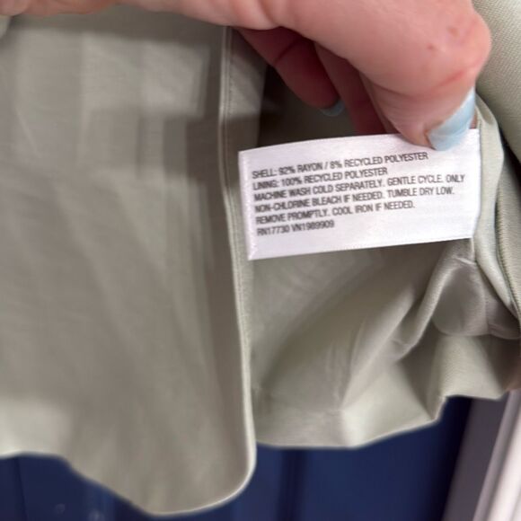 a new day Sage Green 2 Button Blazer Size XS - Picture 5 of 6